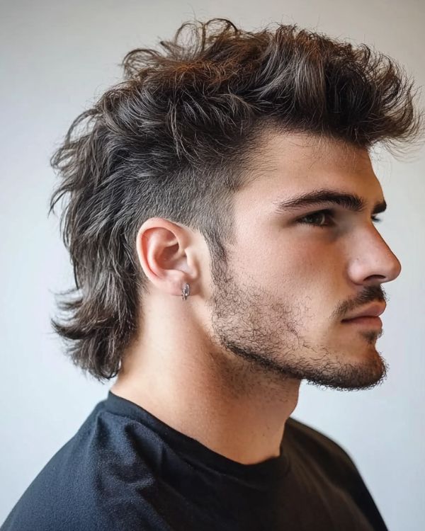 Edgy Mullet with Beard