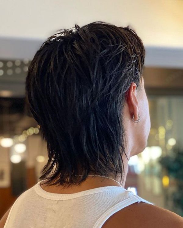 Sexy, Modern Mullet From The Back