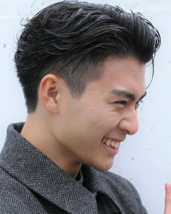Two Block Undercut with Center Part