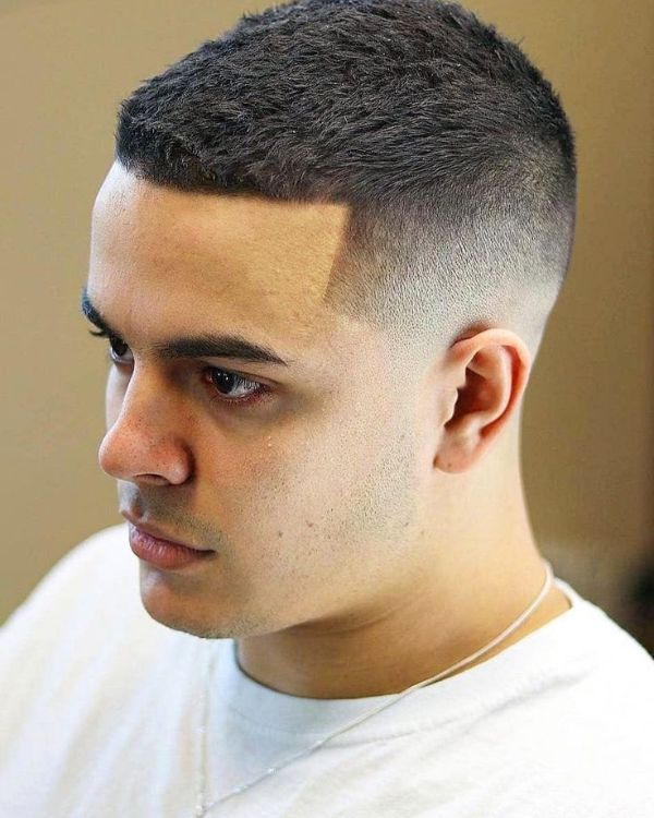 Edgy Crew Cut with Short Fade