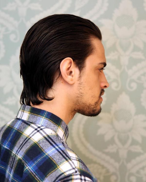 Long Hair Combed Back