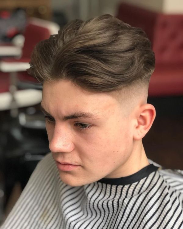 Middle Part with Mid Fade