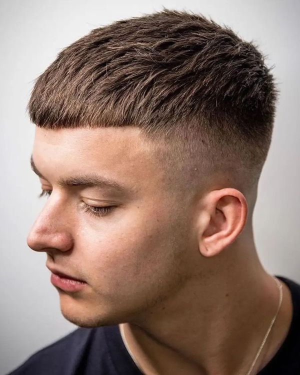 Short, Textured French Crop Fade