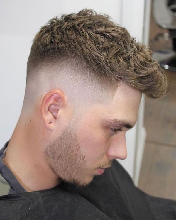 Side-Swept French Crop with Low Fade