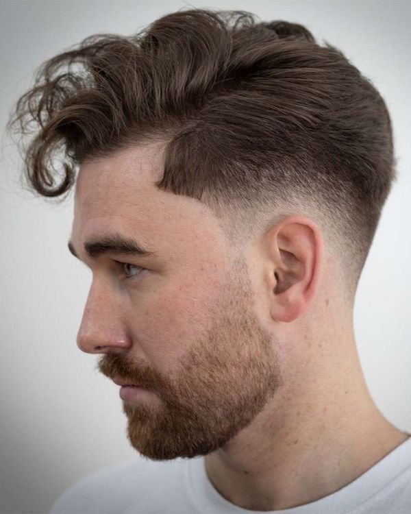 Side Swept Hair with Short Sides