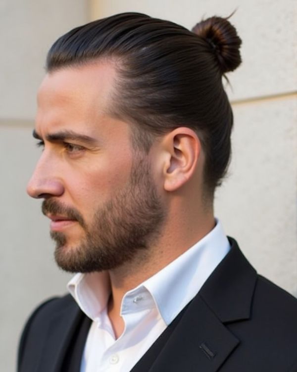 Slick Back Man Bun