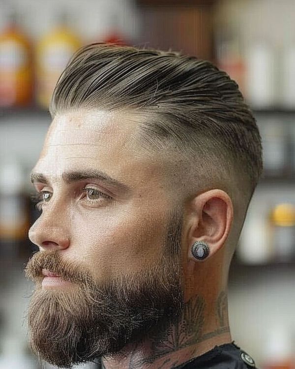 Slick Back with Beard