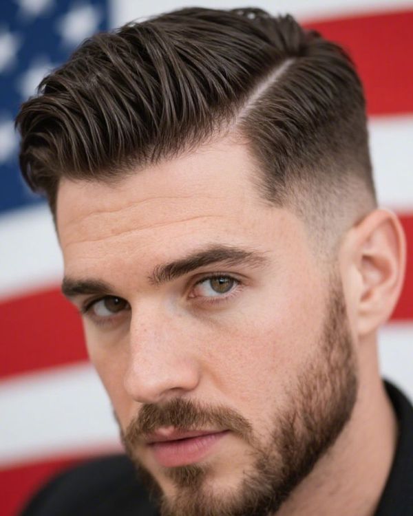 Textured Comb Over Taper