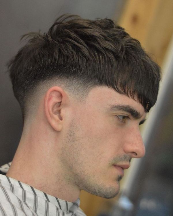 Textured French Crop with Low Skin Fade