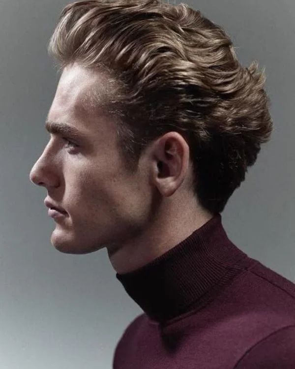 Wavy Combed Back Hair