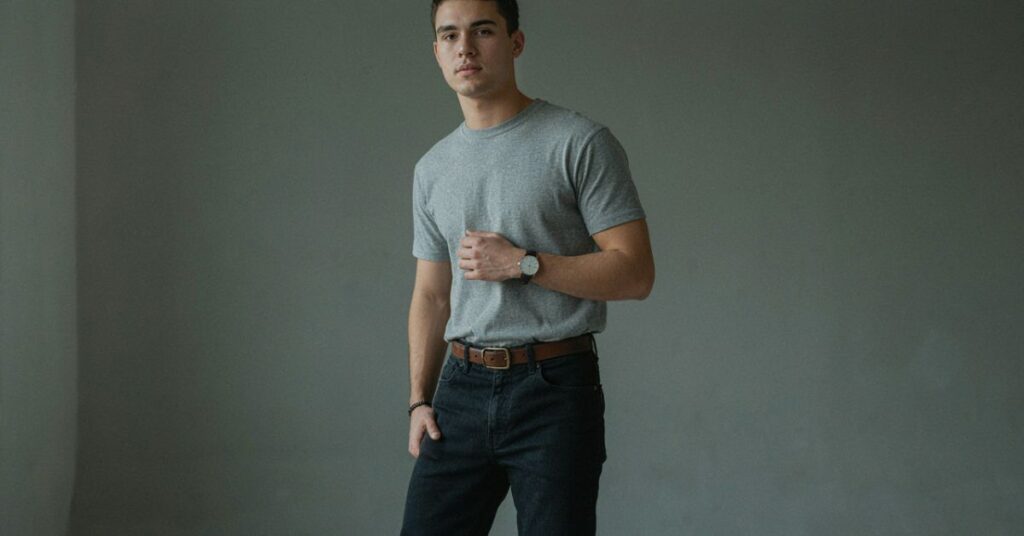 Grey Shirt With Jeans