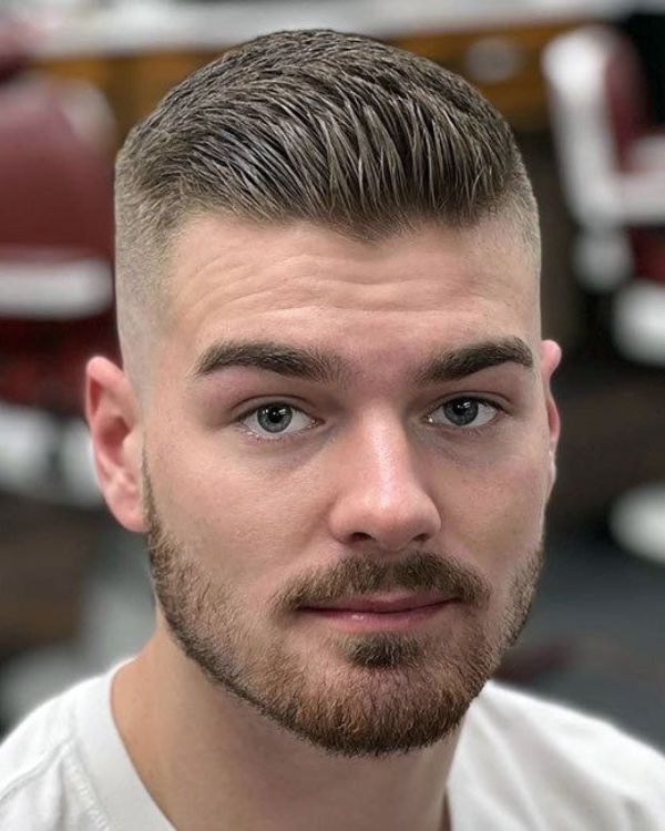 Long Crew Cut With Low Fade