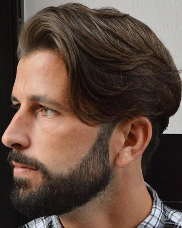 Long Side Swept Hair