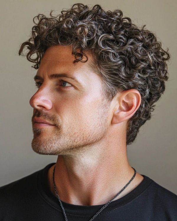 Messy, Layered Curly Hair