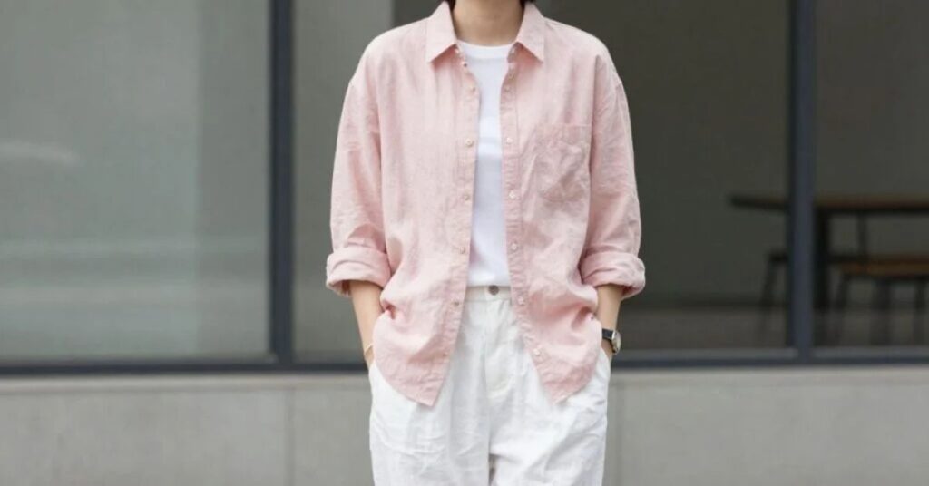 Pink Shirt With Trousers