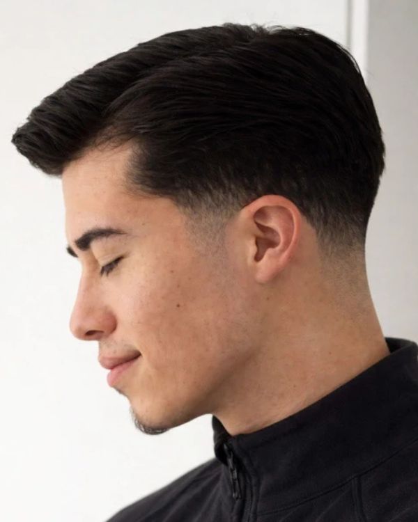 Side Part with Taper Fade