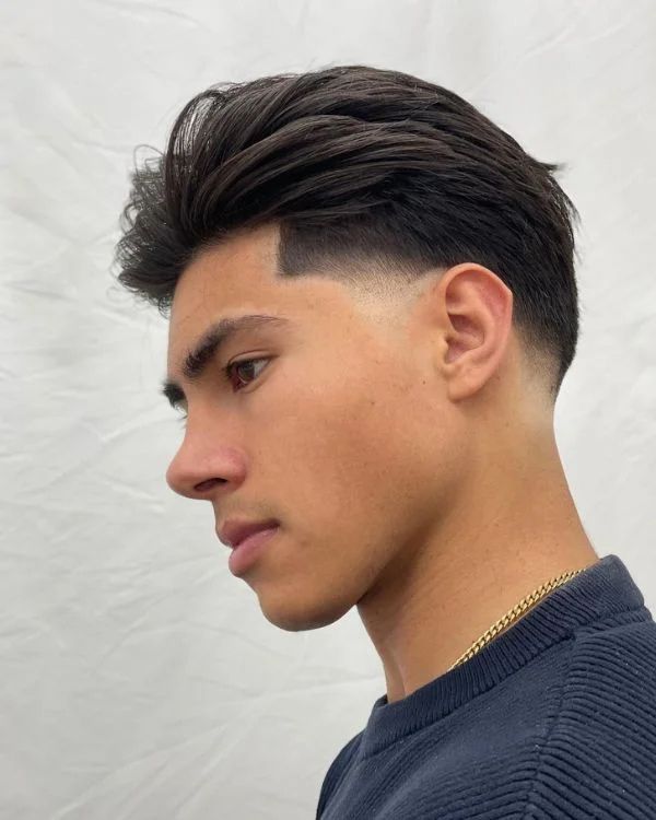 Slick Back with Undercut Fade