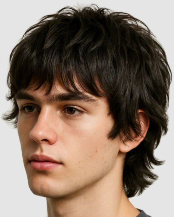 Thick, Shaggy Hair with Layers