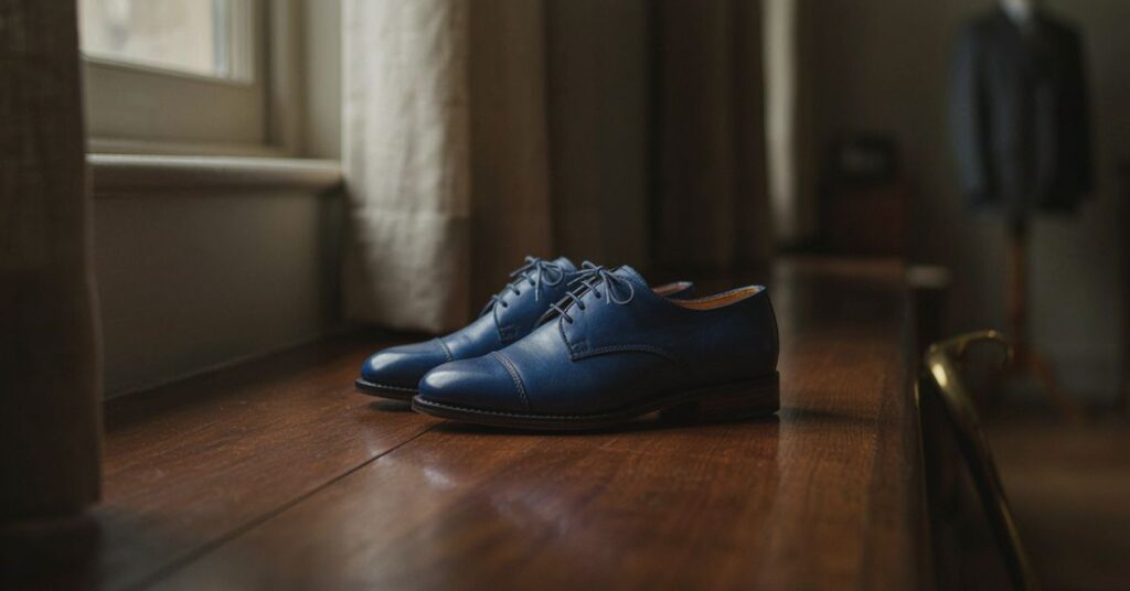 blue shoes for men