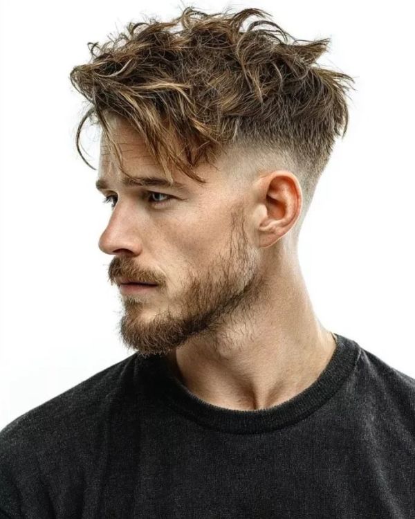 Messy Combed Over Hair
