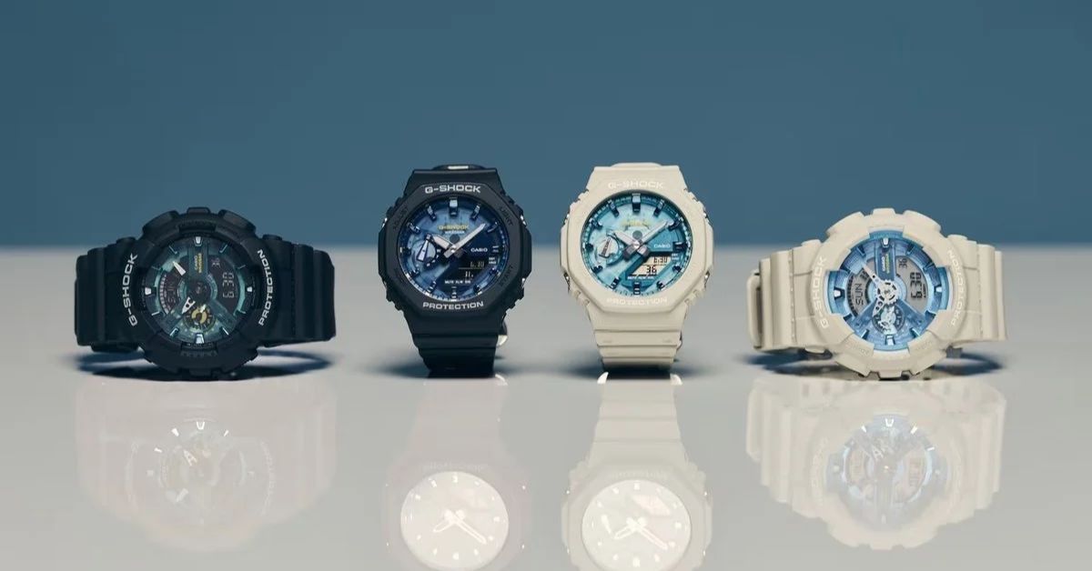 casio blue watch